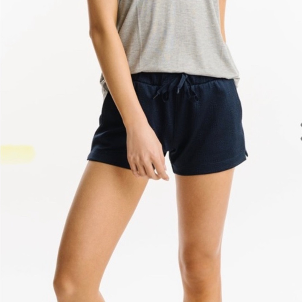 Zyia Blue Relaxed Texture Shorts NWT